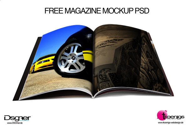 Free Magazine Mockup