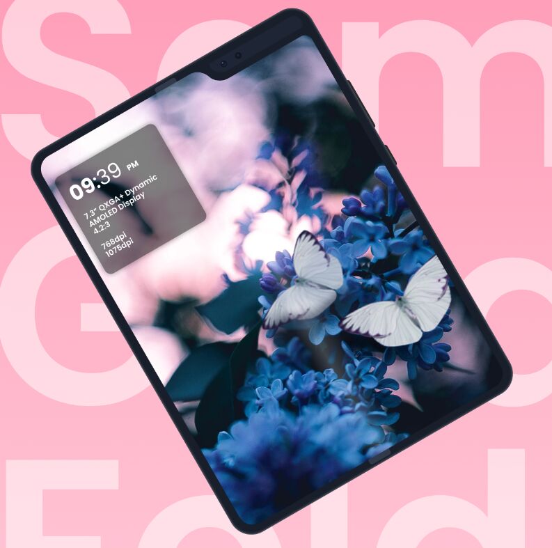 Galaxy Fold Free Figma Mockup