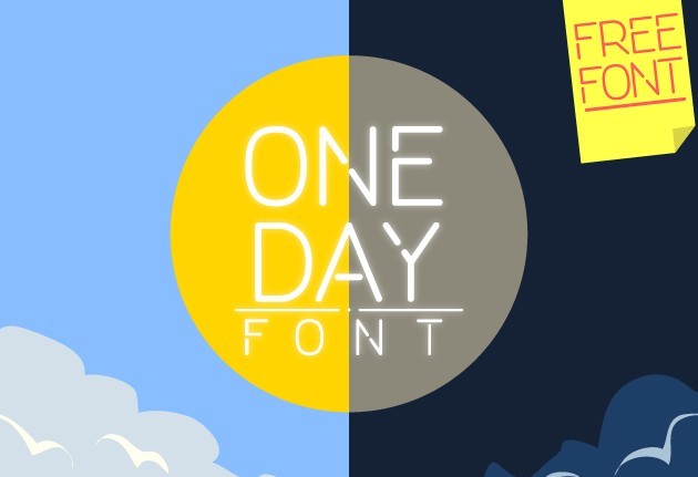 ONE DAY - Free Font